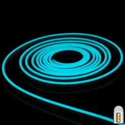 Ice Blue Mini LED Neon Strip Light - 12 Volt - 16.4 Feet