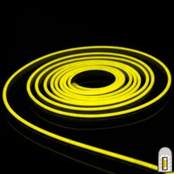 Lemon Yellow Mini LED Neon Strip Light - 12 Volt - 16.4 Feet