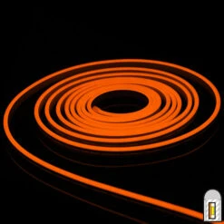 Orange Mini LED Neon Strip Light - 12 Volt - 16.4 Feet