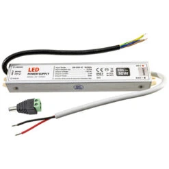 Adacel shop 36 12 Volt Mini LED Neon Strip Light Power Supply - 2.5 Amp - 30 Watt - Weatherproof