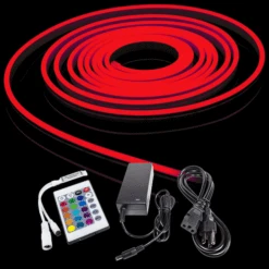 RGB Color Changing Mini LED Neon Strip Light - 12 Volt - 16.4 Foot Bundle