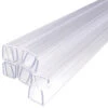 24 Inch X 7/16 Inch LED Neon Strip Light Mounting Track - Clear PVC Channel (10 Pack) - 120 Volt
