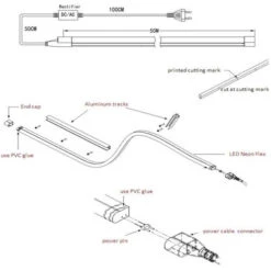 Orange SMD LED Neon Rope Light - 120 Volt - 148 Feet -Adacel shop Neon Rope Light Schematic 62177.1612299502