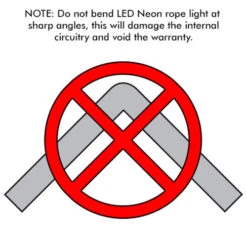 Yellow SMD LED Neon Rope Light - 120 Volt - 148 Feet -Adacel shop Neon diagram no sharp bends 61202.1612299396