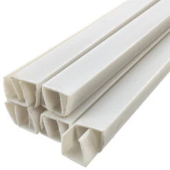 24 Inch X 11/16 Inch LED Neon Rope Light Mounting Track - White PVC Channel (10 Pack) - 120 Volt