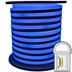 Blue SMD LED Neon Rope Light - 120 Volt - 148 Feet