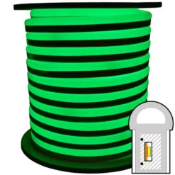 Green SMD LED Neon Rope Light - 120 Volt - 148 Feet