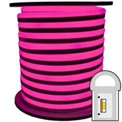 Pink SMD LED Neon Rope Light - 120 Volt - 148 Feet