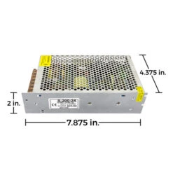 Power Supply For Dream Color RGB Color Changing Chasing SMD LED Neon Rope Lights - 24 Volt -Adacel shop SNRL24 LP200W detail side 2020 12278.1594138279