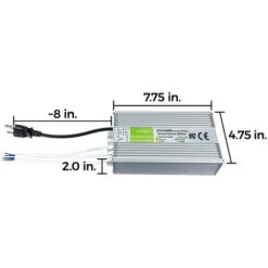 Power Supply For Dream Color RGB Color Changing Chasing SMD LED Neon Rope Lights - 24 Volt -Adacel shop SNRL24 LP200WWP detail side 2021 54275.1611796194