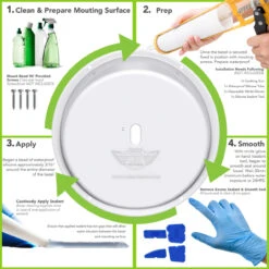 Angled Bezel For 8.5" Round Scare Light -Adacel shop leisure coachworks angled bezel for 8.5 round scare light 07706.1642096299