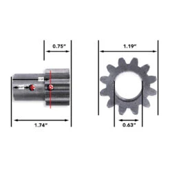 Adacel shop -Adacel shop leisure coachworks rv slide out system gear 12 tooth 34 teeth 58 bore pin not included 27995.1685771418