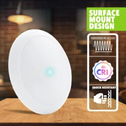 LED RV Boat Surface Ceiling Light With Touch Switch 7" Slim LED Panel 12V 750LM -Adacel shop leisure led led rv boat surface ceiling light with touch switch 7 slim led panel 12v 750lm 71777.1642098961