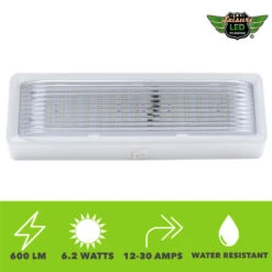 LED RV Exterior Porch Utility Light XL 12v 650 Lumen Lighting Fixture White Base 15 LED RV Exterior Porch Utility Light XL 12v 650 Lumen Lighting Fixture White Base -Adacel shop leisure led led rv exterior porch utility light xl 12v 650 lumen lighting fixture white base 00232.1642096931