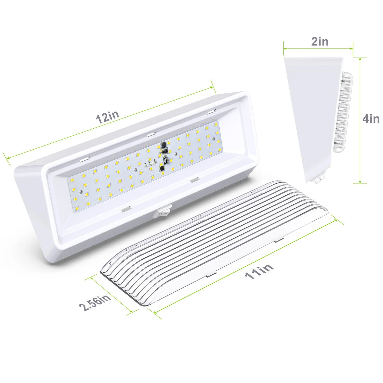 LED RV Exterior Porch Utility Light XL 12v 650 Lumen Lighting Fixture White Base 3 LED RV Exterior Porch Utility Light XL 12v 650 Lumen Lighting Fixture White Base - Image 3