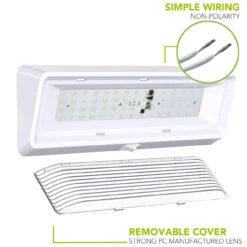 LED RV Exterior Porch Utility Light XL 12v 650 Lumen Lighting Fixture White Base 14 LED RV Exterior Porch Utility Light XL 12v 650 Lumen Lighting Fixture White Base -Adacel shop leisure led led rv exterior porch utility light xl 12v 650 lumen lighting fixture white base 85582.1642097523