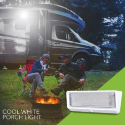 LED RV Exterior Porch Utility Light XL 12v 650 Lumen Lighting Fixture White Base 19 LED RV Exterior Porch Utility Light XL 12v 650 Lumen Lighting Fixture White Base -Adacel shop leisure led led rv exterior porch utility light xl 12v 650 lumen lighting fixture white base 89807.1642095353