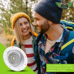 LED RV Exterior Round Recessed Mount Porch Utility 12v 1100 Lumen Warrior Flood Lighting Fixture -Adacel shop leisure led led rv exterior round recessed mount porch utility 12v 1100 lumen warrior flood lighting fixture 17467.1660082631