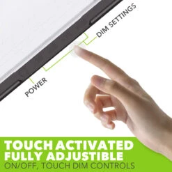 LED RV LED Ceiling Interior Light Fixture 1450 Lumen With Touch Dimmer Switch 12V 20 X 6" Natural White 4000-4500K With Bronze Trim -Adacel shop leisure led led rv led ceiling interior light fixture 1450 lumen with touch dimmer switch 12v 20 x 6 natural white 4000 4500k with bronze trim 16797.1642095113