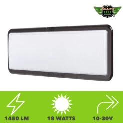 LED RV LED Ceiling Interior Light Fixture 1450 Lumen With Touch Dimmer Switch 12V 20 X 6" Natural White 4000-4500K With Bronze Trim -Adacel shop leisure led led rv led ceiling interior light fixture 1450 lumen with touch dimmer switch 12v 20 x 6 natural white 4000 4500k with bronze trim 23329.1642093896