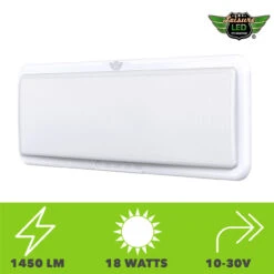 LED RV LED Ceiling Interior Light Fixture 1450 Lumen With Touch Dimmer Switch 12V 20 X 6" Natural White 4000-4500K With White Trim -Adacel shop leisure led led rv led ceiling interior light fixture 1450 lumen with touch dimmer switch 12v 20 x 6 natural white 4000 4500k with white trim 50635.1642098704