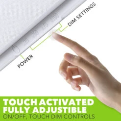 LED RV LED Ceiling Interior Light Fixture 1450 Lumen With Touch Dimmer Switch 12V 20 X 6" Natural White 4000-4500K With White Trim -Adacel shop leisure led led rv led ceiling interior light fixture 1450 lumen with touch dimmer switch 12v 20 x 6 natural white 4000 4500k with white trim 78450.1642095459