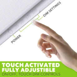 LED RV LED Ceiling Interior Light Fixture 2000 Lumen With Touch Dimmer Switch 12V 21 X 8" Natural White 4000-4500K With White Trim -Adacel shop leisure led led rv led ceiling interior light fixture 2000 lumen with touch dimmer switch 12v 21 x 8 natural white 4000 4500k with white trim 56931.1663109995