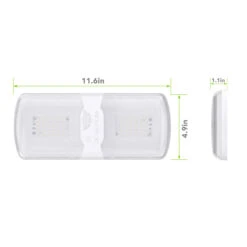 Leisure LED RV LED Ceiling Double Dome Interior Light Fixture Touch To Dim Switch Multi Warm, Natural, And Cool White 60-2835SMD -Adacel shop leisure led rv led ceiling double dome interior light fixture touch to dim switch multi warm natural and cool white 60 2835smd 27073.1642097399