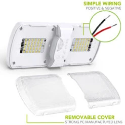 Leisure LED RV LED Ceiling Double Dome Interior Light Fixture Touch To Dim Switch Multi Warm, Natural, And Cool White 60-2835SMD -Adacel shop leisure led rv led ceiling double dome interior light fixture touch to dim switch multi warm natural and cool white 60 2835smd 57164.1642096789
