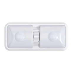 Leisure LED RV LED Ceiling Double Dome Interior Light Fixture With ON/Off Switch Frosted Lens Natural White 4000-4500K 48-2835SMD -Adacel shop leisure led rv led ceiling double dome interior light fixture with onoff switch frosted lens natural white 4000 4500k 48 2835smd 38270.1672364349