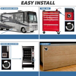 Leisure Coachworks 1 1/8" Keyed Tubular With Straight Cam Lock Latch Keyed Alike ( 1 1/8") -Adacel shop leisure lock leisure coachworks 1 18 keyed tubular with straight and offset cam lock latch keyed alike 1 18 97244.1642096448